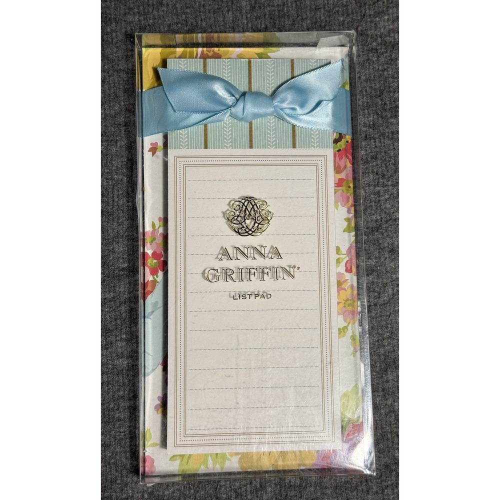 ANNA GRIFFIN Floral Listpad 60 Sheets - New